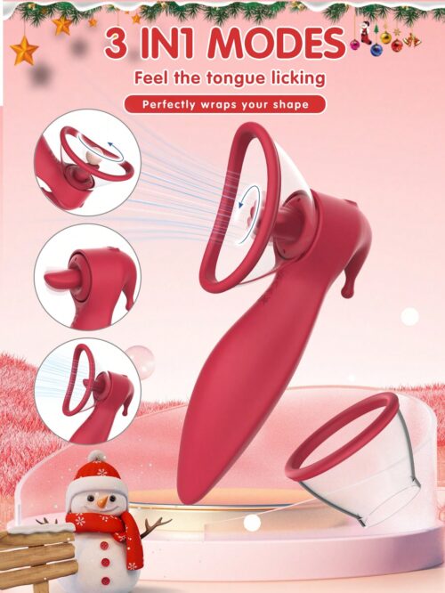 Vibrador de lamido y succión